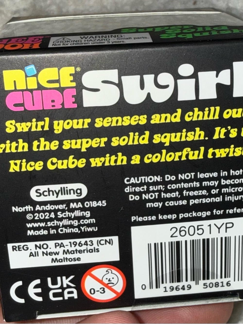 🩵💚💜RARE NeeDoh Nice Cube Swirl - Green & Purple Super Solid Squish💚🩵💜 - Picture 2 of 3